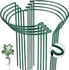 8 Pack Half Round Snake Plant Support Stakes Sets - Strong Plant Support and Cage, Durable Houseplant Stakes, Plant Support Ring for Indoor and Outdoor Plants, Such as Aloe, Peony, Hydrangea, ZZ