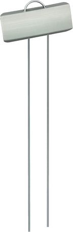 GardenMate 50-Pack Weatherproof Large Zinc Metal Plant Labels, Height 11.5", Label Area 3 1/2 x 1 1/4"