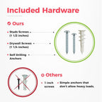 TIDYME Garage Wall Organizer | 64" Heavy-Duty Tool Storage Rack | Adjustable Double-Layer Hooks | 400 lbs Capacity | Carbon Steel Wall Mount Holder for Shovels, Rakes, Ladders & Power Tools
