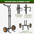 Housolution Plant Caddy with Wheels, Heavy Duty Plant Dolly for Big Pots, Plant Mover with Adjustable Grabbing Arm and Base, Trolley Cart for Seniors, Lawn, Patio, Backyard Gardening