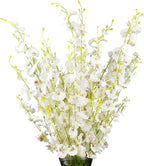 Silk Flowers in Bulk Wholesale Artificial Orchids, 11 Pcs (Each 28”), for Wedding Festive Party Home Office Decoration, Not Include Vase