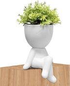 Zerzsy Fake Succulents for Office Decorations for Work Desk Women Fake Plants Office Decor - Small Plants for Work Cubicle Decor - Desk Decorations for Women - Set of 1