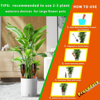 Self Watering Spikes -4 Pack Terracotta Plant Watering Stakes Devices Vacation Self-Watering Stakes for Indoor/Outdoor Plants