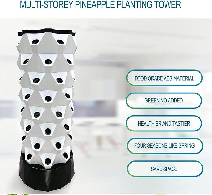 FLTRGO Hydroponics Tower, Garden Tower Aeroponics Growing Kit Aquaponics Grow System for Herbs, Fruits and Vegetables with Hydrating Pump, Timer, Adapter, Seeding Bed Net Pots