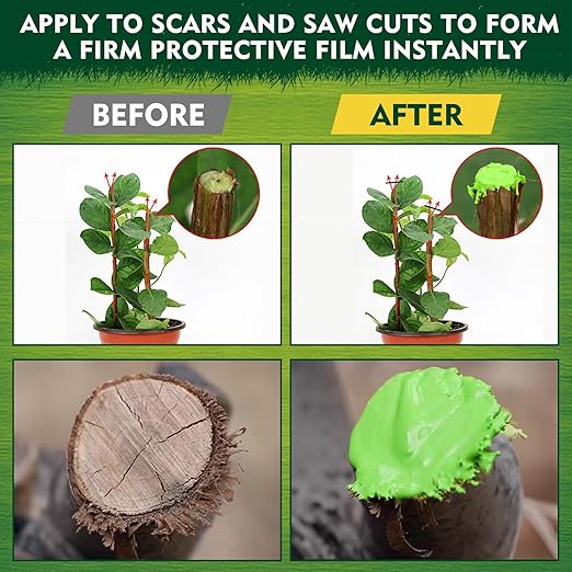 Tree Wound Sealer, Tree Pruning Sealer, Grafting, Pruning, and Wound Care for Damaged Trees, Used for Natural Wound Repair of Bonsai, Fruit Trees, Roses, and Bonsai, Waterproof Protection