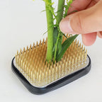 Wazakura Japanese Ikebana Kenzan Flower Holder Rectangular Square, Made in Japan Floral Arranging Pin Frog Tool - 2.6" (68mm)