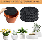 3Pcs 14inch Round Pot Mesh Drainage Discs Double Layer Plant Pot Hole Insert Pads Cutable Bonsai Pot Bottom Grid Mat Mesh Reusable for Indoor Outdoor Potted Plant Prevent Soil Loss Keep Roots Healthy