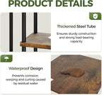 Bamworld Plant Stand with Grow Light for Indoor Plants Corner 7 Tier Metal Plant Shelf Wood Flower Stand for Home Living Room Decor Patio Decor