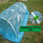 Greenhouse Clamps for 1/2 Inch PVC Pipe, Greenhouse Hoops,Support Frame, Grow Tunnel,Plant Support Garden Stakes.For Fixing Plant Cover, Garden Plastic Sheeting, Film Row Cover, Net.