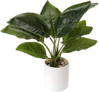 Briful Artificial Potted Plants 13" Green Faux Plants Indoor Small Fake Plant Decor for Home Table Office House Bathroom Shelf Living Room Desk Decoration