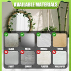 Plant Climbing Wall Fixture Clips, 100Pcs Plant Fixer Self-Adhesive Hooks for Invisible Wall Vines Plant Fixation Plant Vine Traction Garden Vegetable Plant Binding (B-100 Pcs)