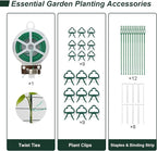Amoskey Cucumber Trellis, Garden Trellis for Climbing Plants Outdoor, Foldable A-Frame Trellis, Cucumber Trellis for Raised Bed for Cucumbers, Peas, or Tomatoes (Green, Small Grid 48‘’H*34''W)