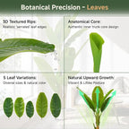6ft Artificial Banana Tree Extra Tall Fake Plants Indoor for Living Room Large Faux Tree High End Realistic Floor Plant Big Silk Tree for Home Office Pet Friendly Large Indoor Plant Tropical Decor