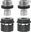 Eden 94269 Heavy Duty Metal Garden Hose Quick Connect with Water Stop Set, 4 pc
