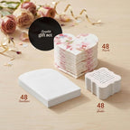 Set of 48 Pink Heart Seed Paper – Writable & Plantable Wildflower with Envelopes & Planting Guides, Mom's Gift for Mother’s Day, Use for Wedding, Baby Shower, Heart Party Favors & Easter Decorations