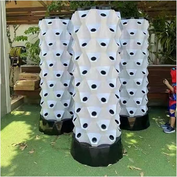 Hydroponics Growing System Vertical Hydroponics System Pineapple Tower Intelligent Planter Aeroponic Garden Greenhouse for Vegetable Flower Herb Hydroponic Tower