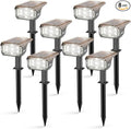 LEREKAM Solar Spot Lights Outdoor,40 LEDs Solar Outdoor Waterproof Landscape Lights with 3 Light Modes, Solar Powered Garden Yard Wall Lights Auto On,Off for Patio 8 Pack
