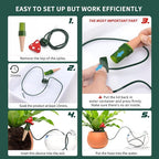 BYDOLL Plant Self-Watering Stakes Automatic Watering Terracotta Spikes for Indoor Outdoor Plants,Houseplant Mushroom Insert Devices for Vacation use,Bonsai Drip Irrigation System (5 Pack)