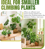 Mcbazel 2 Pack 27.5 Inch Bendable Moss Pole for Plants Monstera - Coco Coir Plant Support Stakes for Climbing Indoor Pothos, Potted Climbers & Philodendron - Flexible Stick Kit with Full Garden Ties