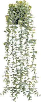 Der Rose 1Pcs Fake Plants Hanging Artificial Potted Faux Eucalyptus Plants for Modern Boho Farmhouse Bathroom Office Desk Wall Art Shelf Living Room Aesthetic Decor Indoor