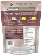 Earth Science Fast Acting Gypsum Granules—5 lb— Soil Conditioner Adds Calcium, Repairs Salt Damage & Root Growth with Nutri-Bond Runoff Reduction Technology