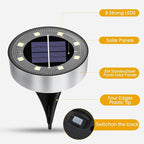 OULONGER Solar Lights Outdoor 16 Pack, Solar Garden Outdoor Waterproof Pathway Lights Bright In-Ground Lighting Decor for Lawn, Patio, Yard, Driveway, Step and Walkway Warm Lights