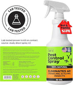 Nature’s Dome Pest Control Spray 32 Oz | 100% Natural Ant Killer & Bug Spray for Indoor & Outdoor Use | Eco-Friendly Bug Spray for Flea, Ticks, Ant & Mosquitos | Safe for Pets and Kids