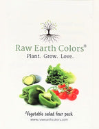 Vegetable Seeds for Planting Vegetables - Variety Salad Pack - Romaine Lettuce - Cherry Tomato - Cucumber - Bell Pepper!