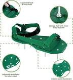 Ohuhu Lawn Aerator Shoes for Grass: Free-Installation Aeration Shoes with Stainless Steel Shovel, Heavy Duty Spike Aerating Sandals Lawn Tool for Yard Patio Garden