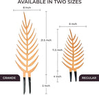 Treleaf Palmella Palm Leaf Inspired Wooden Trellis – Grande Size Indoor Plant Support for Climbing Plants – 24” Decorative Houseplant Trellis and Wooden Plant Stake for Potted Vines