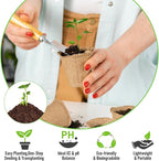 Riare 100 Pcs 30mm Organic Coco Coir Seed Starter Soil, Compressed Coconut Coir Potting Soil Mix for Seed Starting, Coconut Fiber Pellet for Planting Indoor & Outdoor Plants, Vegetables, Garden