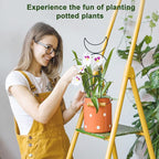 Indoor Plant Trellis for Climbing Plants, 16inch Small Garden Metal Trellis for Potted Plants Outdoor with Different Patterns for Vine Ivy Flower Plant Support 4 Pack