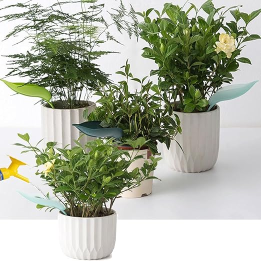 leaflow Plant Pot Watering Funnel,3 Color Leaf Plant Watering Devices,Plant Watering Funnel ，for Indoor and Outdoor Plants(15Pcs)