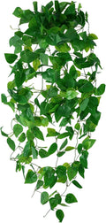 Freyalife Fake Hanging Plants for Room Decor, Artificial Ivy vines Greenery Leaves Garlands for Home Aesthetic living Bedroom kitchen Office Wall patio Bookshelf, Indoor,Outdoor decorations(No Basket)