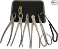 vouiu 6-Piece Bonsai Tool Set,Concave Cutter,Knob Cutter,Jin Pliers,Wire Cutter,Bonsai Scissors, Root Hook