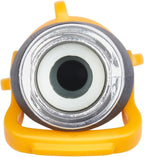 Melnor 65171AMZ Lever Flow Through Valve Connector Bundle, 1 Count (Pack of 2), Yellow, Black, Grey