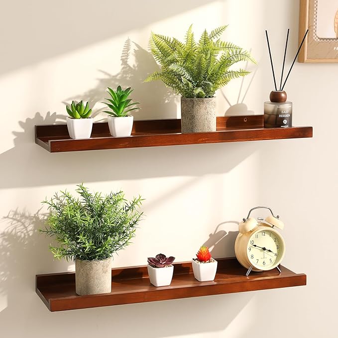 Veryhome 6Pcs Small Fake Plants - Mini Succulents Plants Artificial Greenery Potted Plant Indoor, Faux Rosemary Fern in Pots for Home Room Office Desk Table Shelf Bathroom Modern Farmhouse Decor