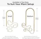 Beautiful Self-Watering Wick System for Effortless Plant Care, Automatic Drip Irrigation, Sustainable & Stylish Scandinavian Design, Ideal for House Plants (S, Beige Sand)