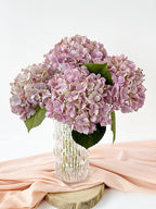 4 Pcs 20'' Real Touch Hydrangeas Light Pink Artificial Hydrangeas Flowers Faux Latex Lifelike Hydrangea for Kitchen Living Room Porch Home Decor Baby Shower Party Wedding Table Centerpiece