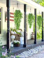 RECUTMS Artificial Hanging Plant - Faux Ivy Vine With White UV Resistant Leaves for Room, Office, Wall Decor (White)