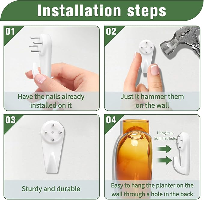 Wall Hanging Planter Propagation Station for Indoor Plants Glass Vase Air Plant Holder Gift for Women Girlfriend Plant Lover