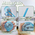 Bvrbaory 10 Pcs Watering Cans,Plant Watering Globes,Plastic Self-Watering Bulb for Indoor Outdoor Potted Flower,Blue