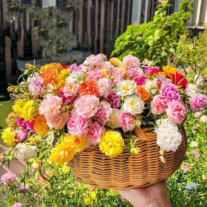 Mixed Color-10000 Sun Rose Seeds - Mexican Rose, Portulaca Grandiflora Mix, Moss-Rose Purslane, Eleven O'clock, Rock Rose