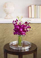 KaBloom - Bouquet of Purple Orchids from Thailand with Vase - Fresh Flowers for Birthday, Valentine's & Mother's Day