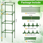 Legigo 2 Pack Square Tomato Cages- 60 Inch Heavy Duty Tomato Trellis for Climbing Plants Outdoor, Tomato Plant Support Stakes Cage Garden Trellis for Garden Raised Garden Bed Cucumbers Vegetables