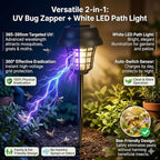 4 Pack Upgraded Solar Bug Zapper Outdoor Waterproof Mosquito Repellent Outdoor Patio Mosquito Trap & Killer for Moths, Gnats, Flies, Small Flying Insect, Fly Zapper Solar Powered for Garden,Backyard