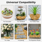 River Rocks for Landscaping,Virekm Decorative Ornamental Pebbles Garden Landscaping Stones Gravel Filler for Home Decoration Flower Bed Fish Tank Plants Vases Succulents (1, Yellow, 5 Pounds)