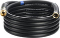 5/8 IN. × 25FT. Heavy Duty Rubber Garden Hose, High Flow 5/8" I.D. Brass Fitting No Memory Durable Heavy Duty Water Hose for Watering, Irrigation, Water Transfer Pump