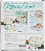 4M: Make Your Garden: Stepping Stone - DIY Ceramic Yard Decor Kit, All-in-1 Art & Craft Set, 7.5" Mold, Decorate W/Beads-Glitter-Stones, Kids Ages 8+
