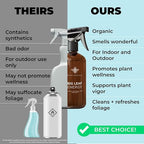 Big Leaf Energy (16 FL OZ, Glass) Organic Neem Oil Plant Spray with Essential Oils : Natural Plant Wash for Indoor Houseplants and Outdoor Gardens